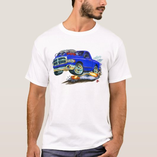 Blau-LKW des Dodge-SRT10 T-Shirt (Vorderseite)