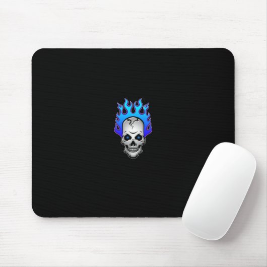 Blau-loderndschädel-mousepad Mousepad (Mit Mouse)