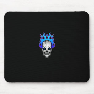 Blau-loderndschädel-mousepad Mousepad