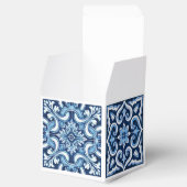 Blau mediterrane Kacheln für Hochzeitsliebkost Geschenkschachtel (Geöffnet)