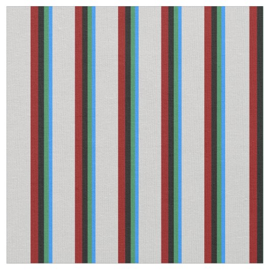 Blau, meergrün, schwarz, dunkelrot und hellgrau stoff (Nahaufnahme)