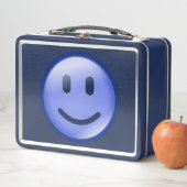blau metall lunch box (Beispiel)