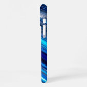 Blau Metallic iPhone 16 Pro Max Hülle (Linke Seite)