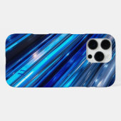 Blau Metallic iPhone 16 Pro Max Hülle (Rückseite (Horizontal))