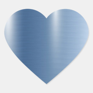 Blau Metallische Hochzeits-Baby-Party-Geburtstags- Herz-Aufkleber