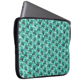 Blau, mikrokristalline Würfel oder Backeneffekt? Laptopschutzhülle (Vorne Rechts)