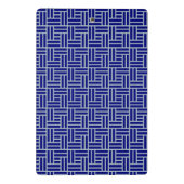 Blau Mini Klemmbrett (Rückseite)