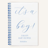 Blau Minimalistisch Es ist eine Geschenkliste für Notizblock (Vorderseite)