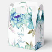 Blau, Minzgrün Blume Blumenzehen Geschenkschachtel (Geöffnet)