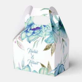 Blau, Minzgrün Blume Blumenzehen Geschenkschachtel