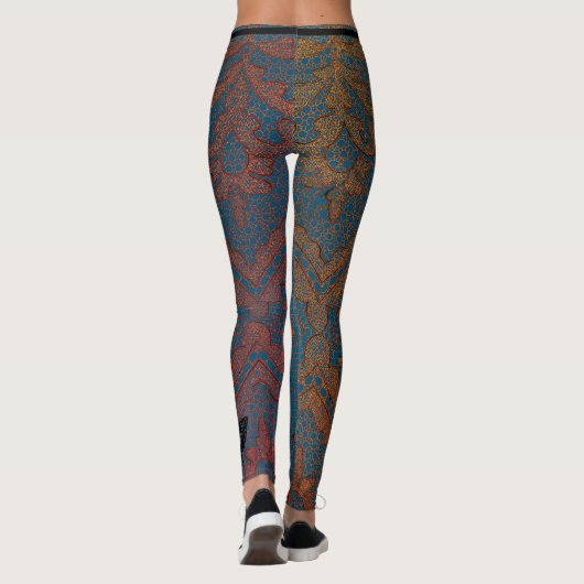 BLAU MIT ANTIQUEN LEGGINGS (Rückseite)