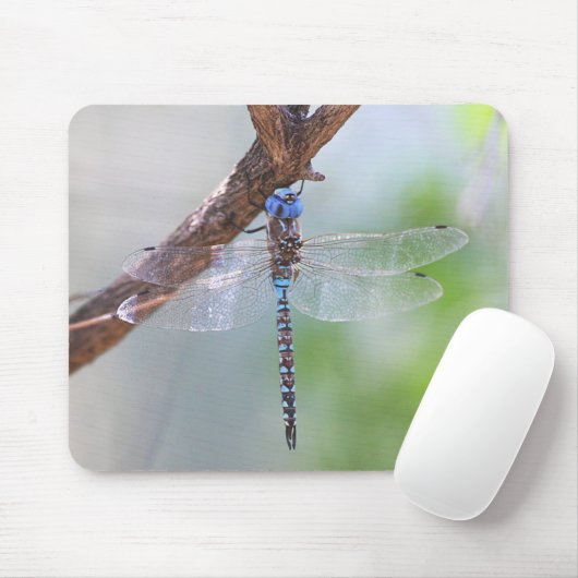 Blau - Mit Augen Darner Dragonfly Mousepad (Mit Mouse)