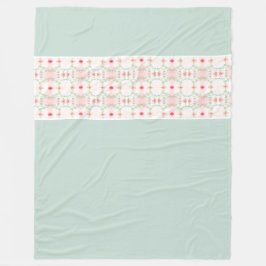 Blau mit Blume akzentuierter Bauweise Fleecedecke