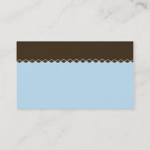 Blau mit Brown-Diamant-Deckel-Visitenkarten Visitenkarte (Rückseite)