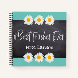 Blau mit dem besten Lehrer je auf Blackboard Custo Notizblock