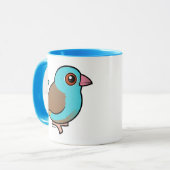 Blau-mit einer Kappe bedecktes Cordonbleu Tasse (Vorderseite Links)