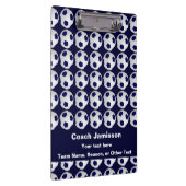 Blau mit Fußball-Ball-Muster für Teamtrainer Klemmbrett (Rechts)