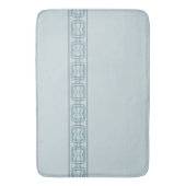 Blau mit geschliffenem Muster Badematte (Vorderseite Vertikal)