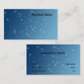 Blau mit Glitzern Visitenkarte (Vorne/Hinten)