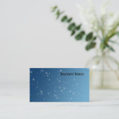 Blau mit Glitzern Visitenkarte (Stehend Vorderseite)