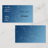 Blau mit Glitzern Visitenkarte (Vorne/Hinten)