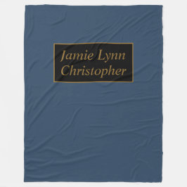 Blau mit goldenen Paaren heißt Fleece Blanket