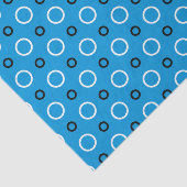 Blau mit Kreisläufen Seidenpapier (Ausschnitt)