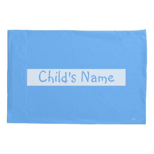 Blau mit Name des Kindes HAMbyWG Kissen-Abdeckung Kissenbezug (Rückseite)