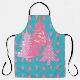 BLAU MIT PINKCHRISTEN SCHÜRZE