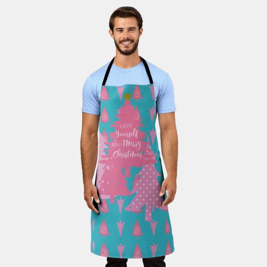 BLAU MIT PINKCHRISTEN SCHÜRZE (Getragen)