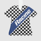 Blau mit Schwarz Ornament (Vorderseite)