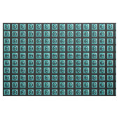 Blau mit schwarzem Friedenszeichen-Gewebe Stoff (Yard (91,4 cm))
