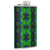 Blau mit "schwimmenden", miteinander verflochtenen flachmann (Rechts)