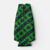 Blau mit "schwimmenden", miteinander verflochtenen flaschenkühler (Rückseite)