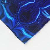 Blau mit "schwimmenden", miteinander verflochtenen fleecedecke (Ecke)