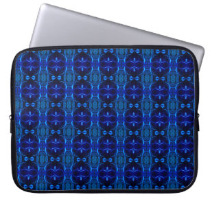 Blau mit "schwimmenden", miteinander verflochtenen laptopschutzhülle