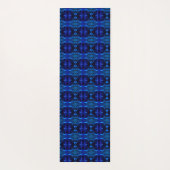 Blau mit "schwimmenden", miteinander verflochtenen yogamatte (Rückseite)