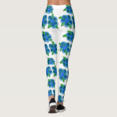 Blau mit Streifen Leggings (Rückseite)