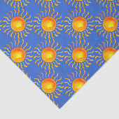 Blau mit Sun Seidenpapier (Ausschnitt)