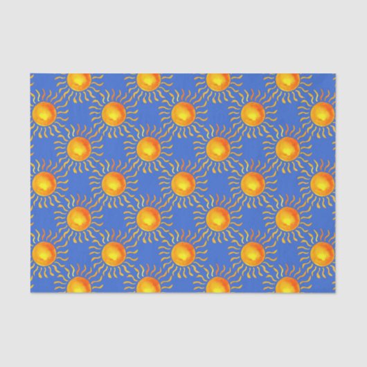 Blau mit Sun Seidenpapier (Vorderseite)