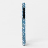 blau mit Weiß, blau, Blume, blumig, rustikal, fa Case-Mate iPhone Hülle (Hinten/Links)