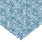 blau mit Weiß, blau, Blume, blumig, rustikal, fa Tischdecke (Schrägansicht)