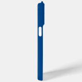 Blau mit weißem Racing Streifen Case-Mate iPhone Hülle (Rückseite / Rechts)