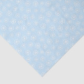 BLAU MIT WEISSEN BLUME SEIDENPAPIER (Ausschnitt)