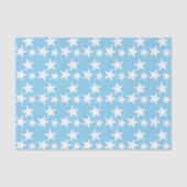 Blau mit weißen Sternen Seidenpapier (Vorderseite)