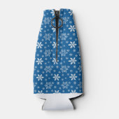 BLAU MIT WEISSEN WINTERSCHNEEEN FLASCHENKÜHLER (Rückseite)