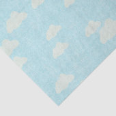 Blau mit Weißwolken-Gewebe Seidenpapier (Ausschnitt)