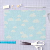 Blau mit Weißwolken-Gewebe Seidenpapier (Handwerk)