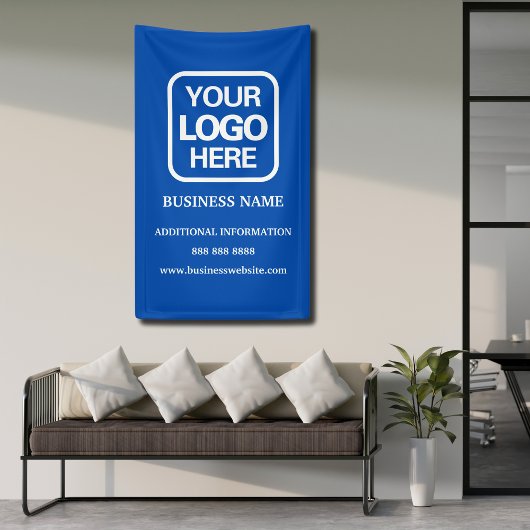 Blau | Modern Berufliches Firmenlogo Banner