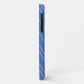 Blau, modern, einfach, cool, trendy Zickzack-Muste Case-Mate iPhone Hülle (Hinten/Links)